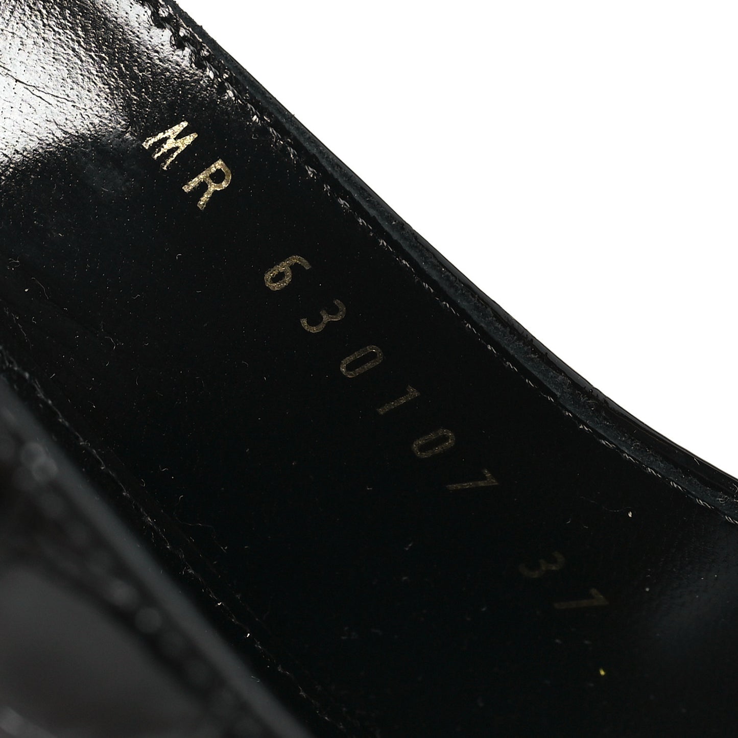 Patent Crocodile Embossed Opyum 110 Slingback Pumps 37 Black