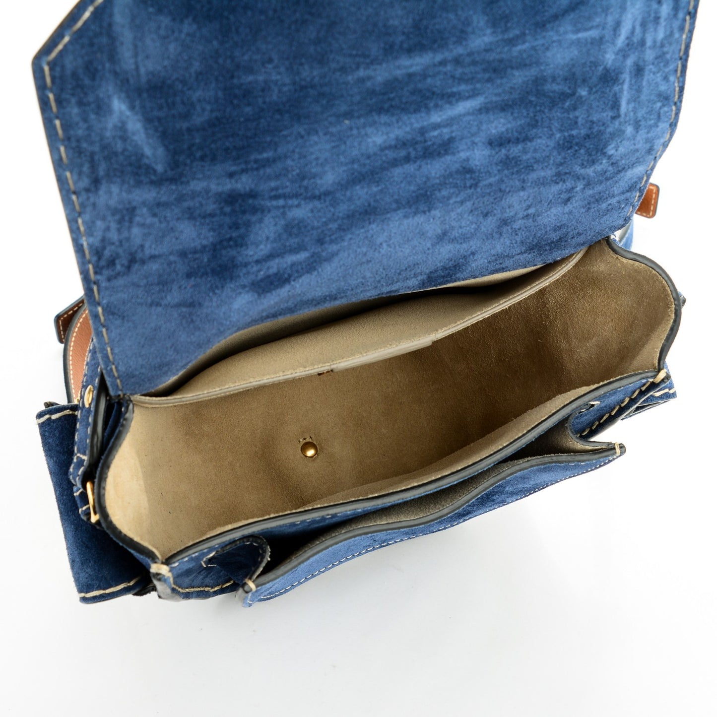Suede Small Jodie Camera Bag Navy