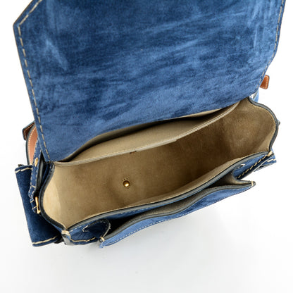 Chloe Suede Small Jodie Camera Bag Navy 6 of 6