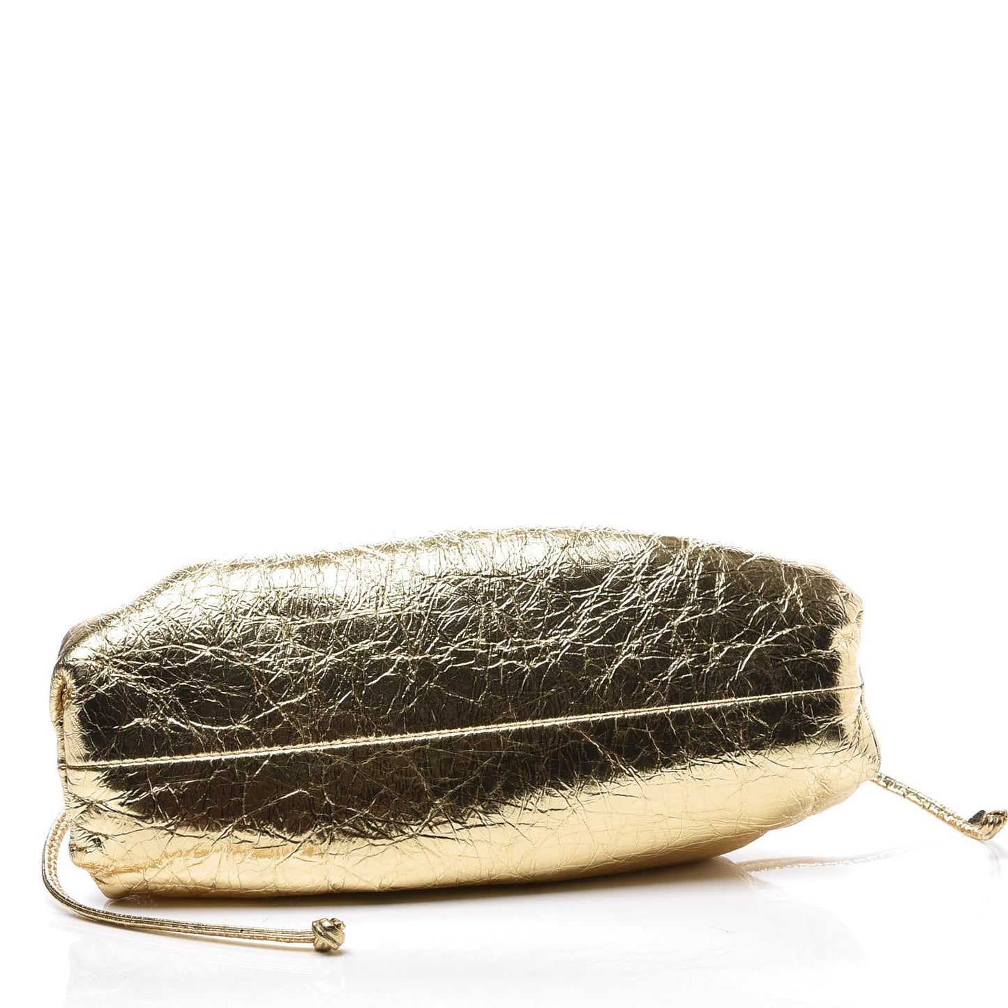Metallic Crinkled Lambskin The Mini Pouch Oro