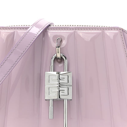 Givenchy Patent Calfskin 4G Padded XS Lock Antigona Shoulder Bag Lilac 8 of 10
