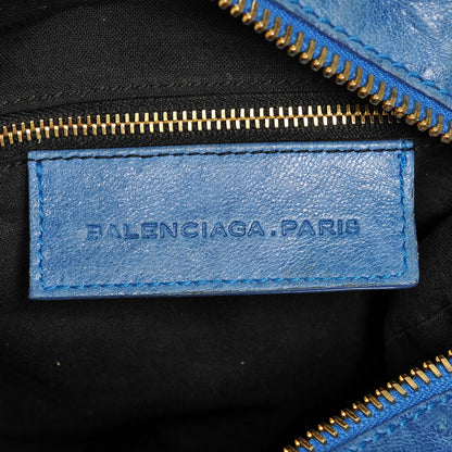 Balenciaga Chevre Giant 21 Gold Hardware Brief Bleu 6 of 6