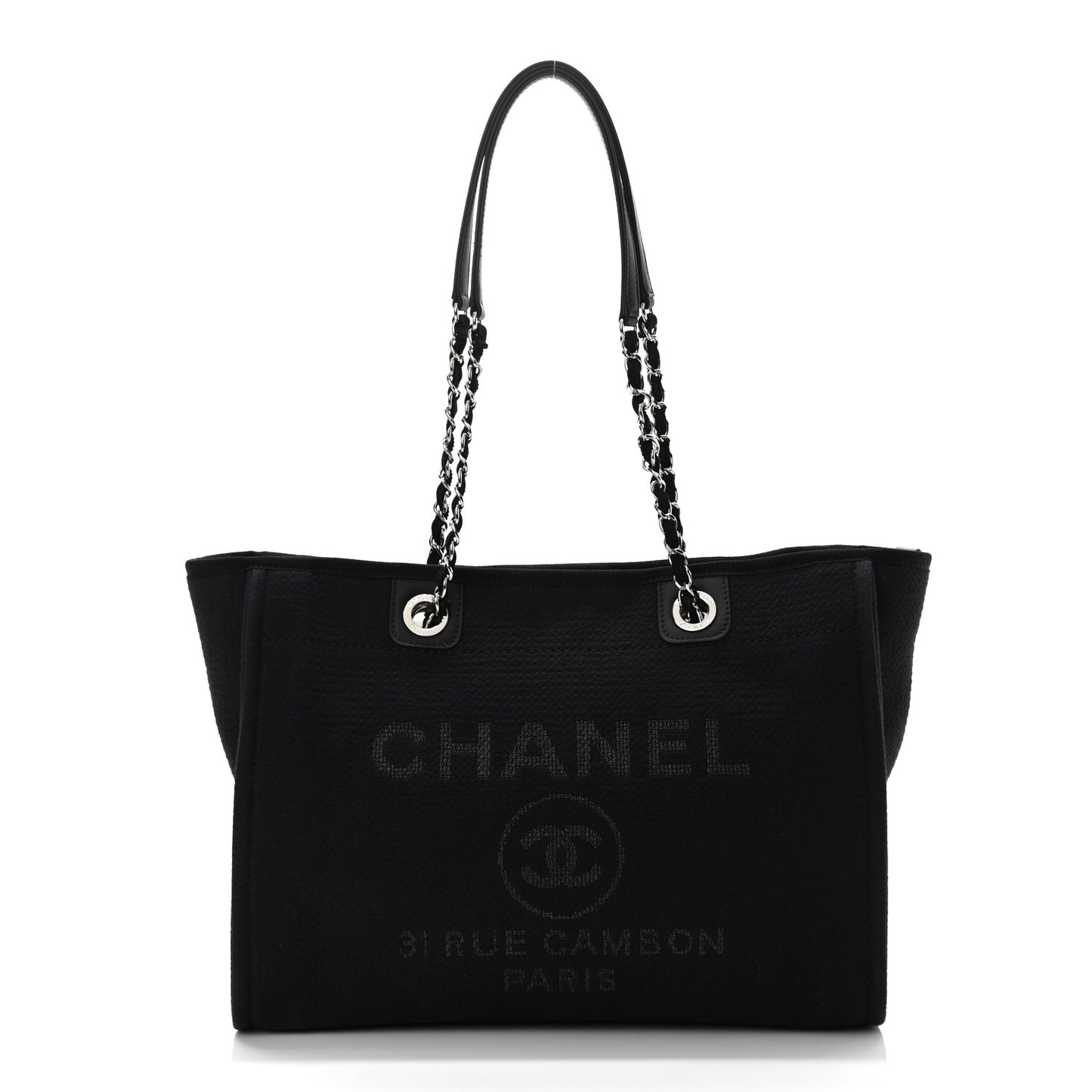 Mixed Fibers Small Deauville Tote Black