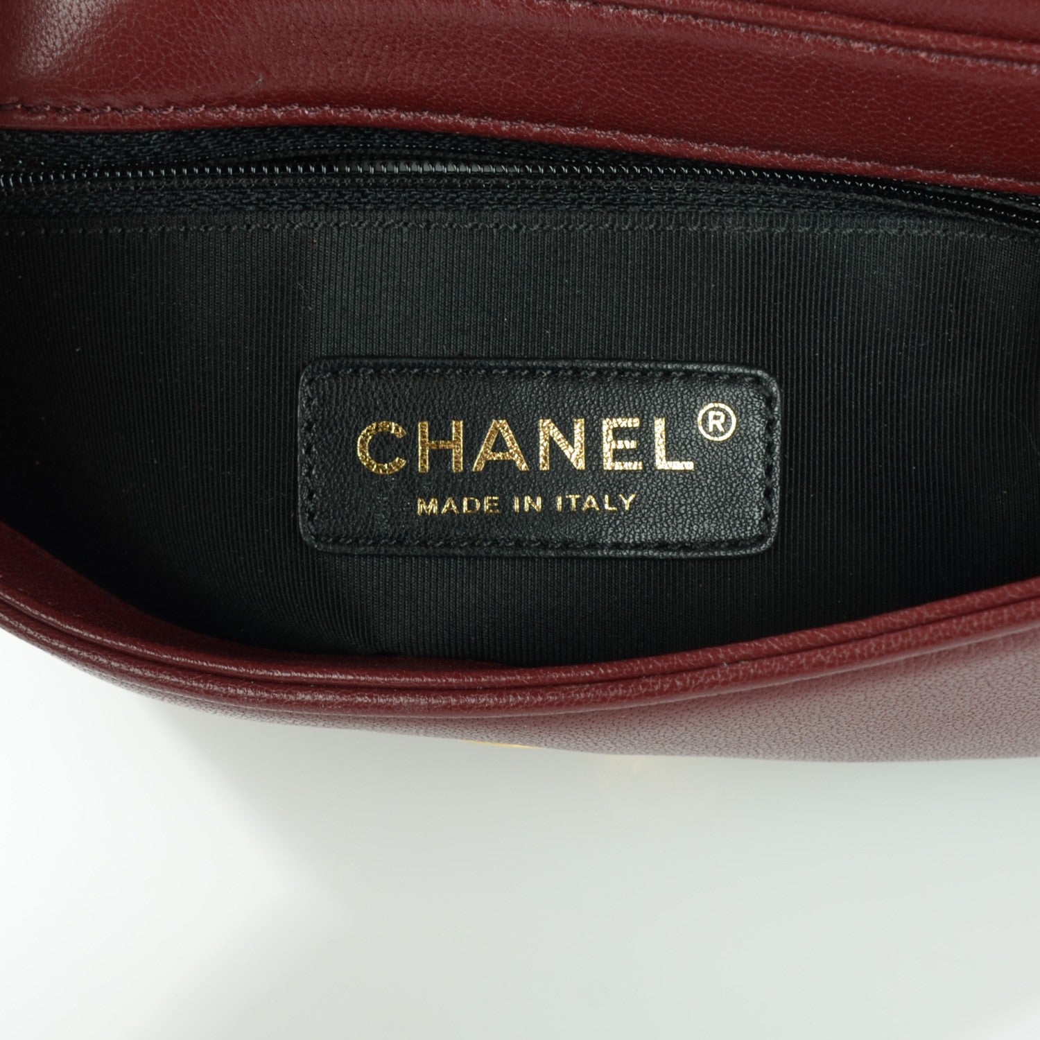 Chanel Sheepskin Quilted Small Mademoiselle Vintage Flap Dark Red 8 of 10