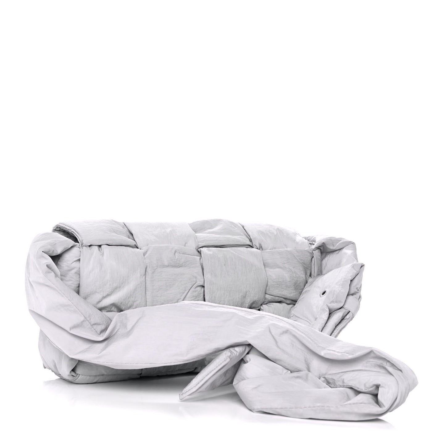 Nylon Intrecciato Padded Tech Cassette Bag Frost