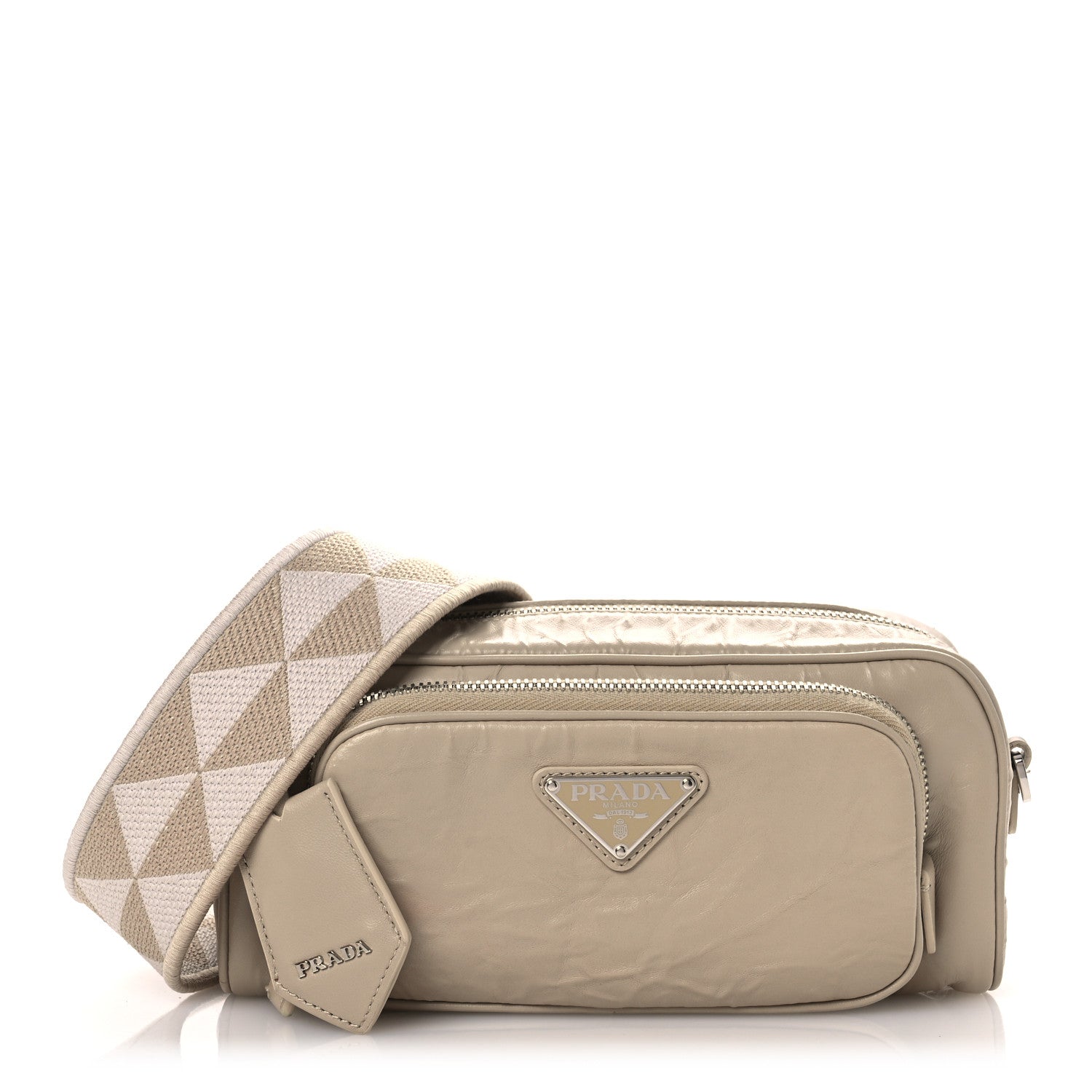 Prada Nappa Antique Multi-Pocket Shoulder Bag Deserto 1776867