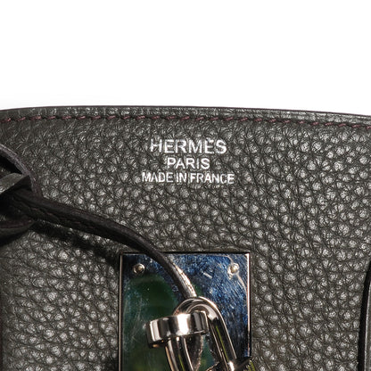 Hermes Taurillon Clemence Birkin 35 Vert de Gris 12 of 17
