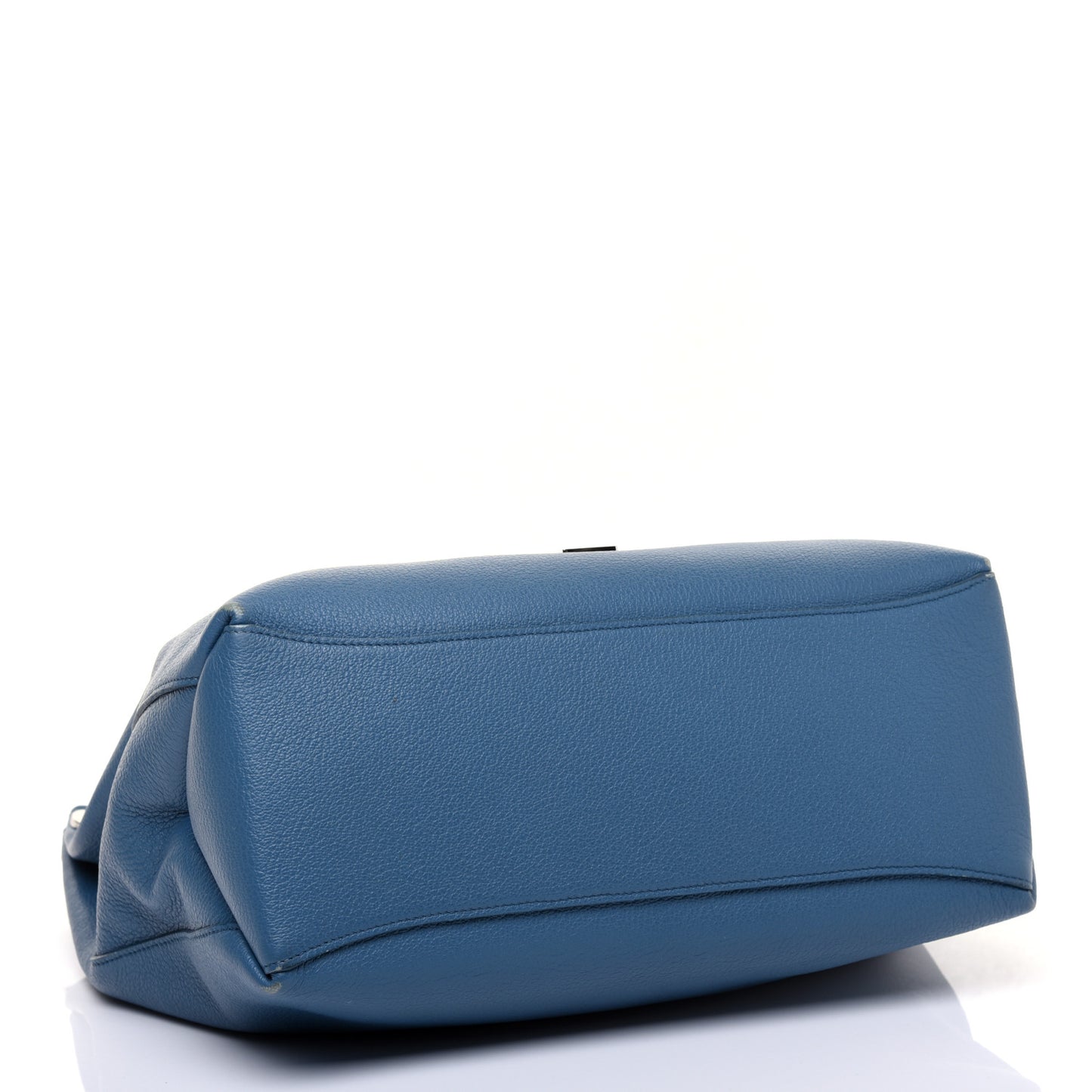Goat Printed Calfskin Freya Hobo Steel Blue