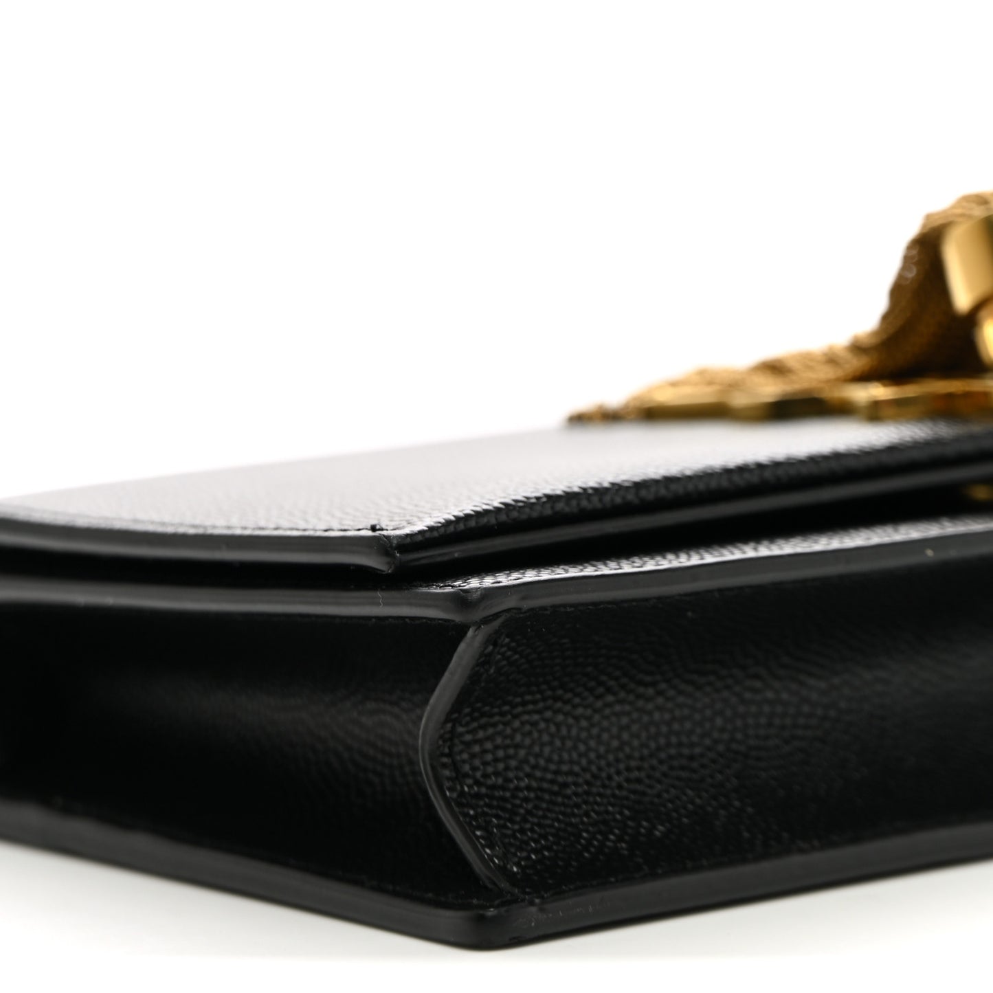 Grain De Poudre Classic Monogram Kate Tassel Chain Wallet Black