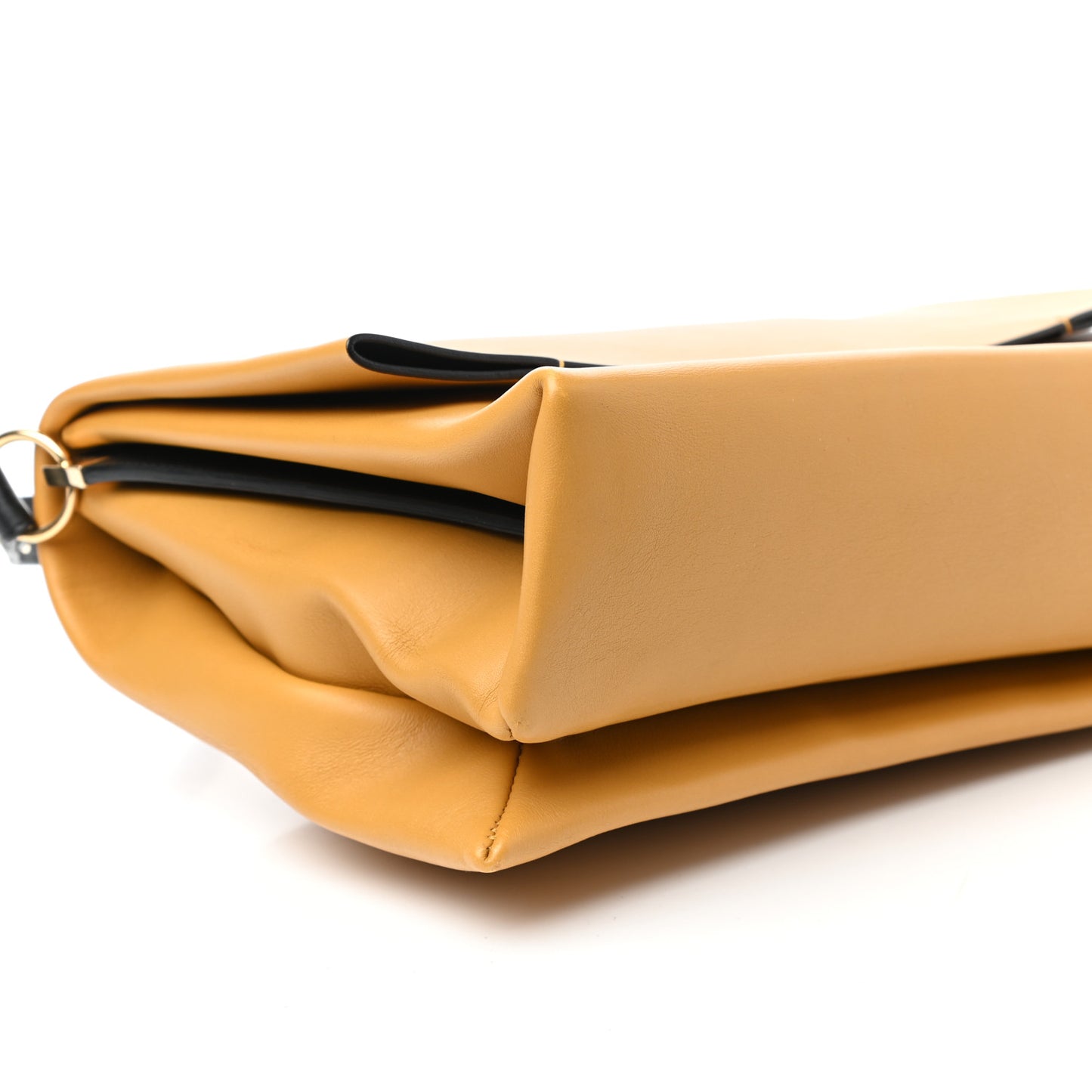 Smooth Calfskin Blade Flap Amber