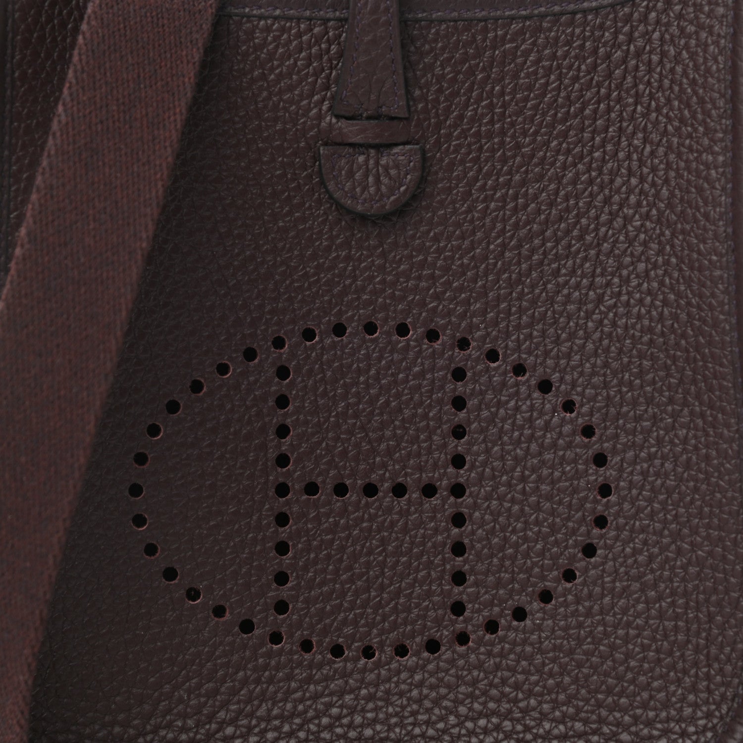 Hermes Taurillon Clemence Evelyne TPM Rouge Sellier 7 of 10