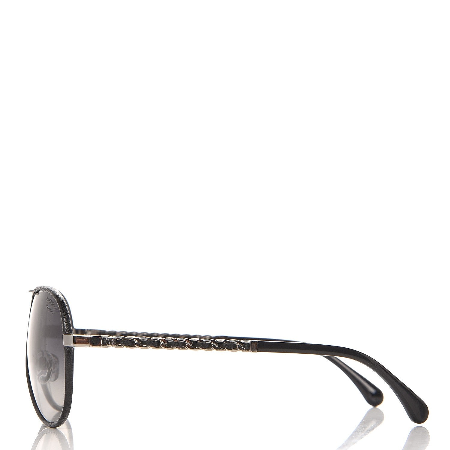Chanel Pilot Winter Sunglasses 4219-Q Black 3 of 9