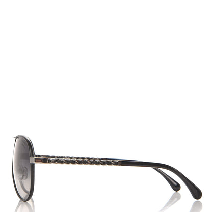 Chanel Pilot Winter Sunglasses 4219-Q Black 3 of 9