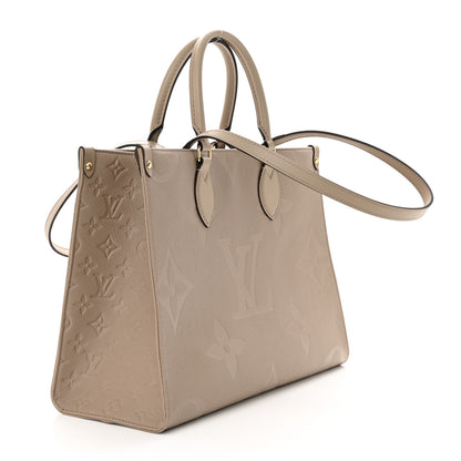 Louis Vuitton Empreinte Monogram Giant Onthego MM Tourterelle 3 of 10