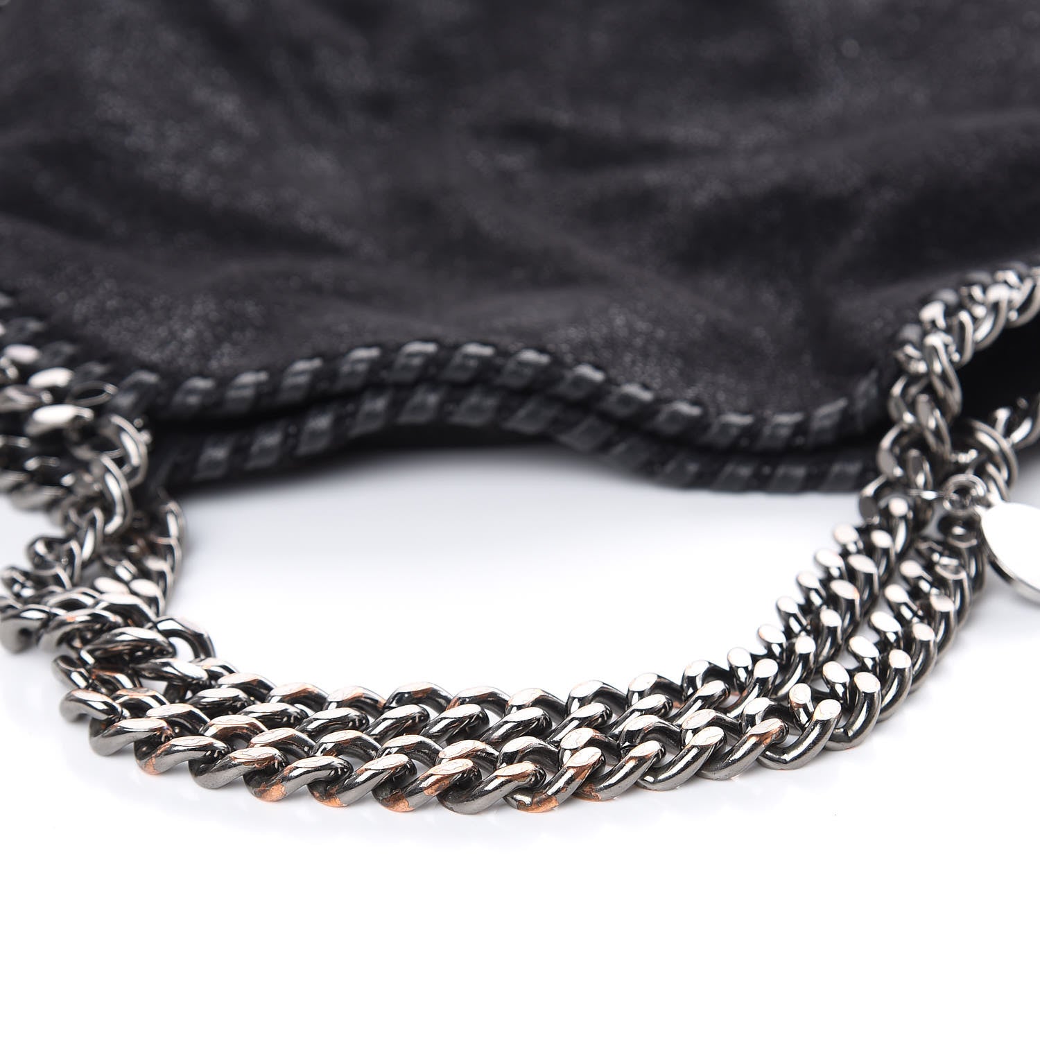 Stella McCartney Shaggy Deer Mini Falabella Fold Over Tote Black 10 of 10