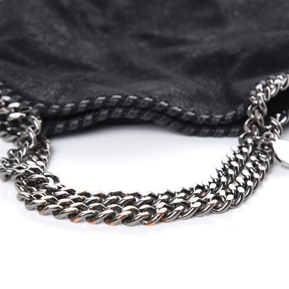 Stella McCartney Shaggy Deer Mini Falabella Fold Over Tote Black 10 of 10