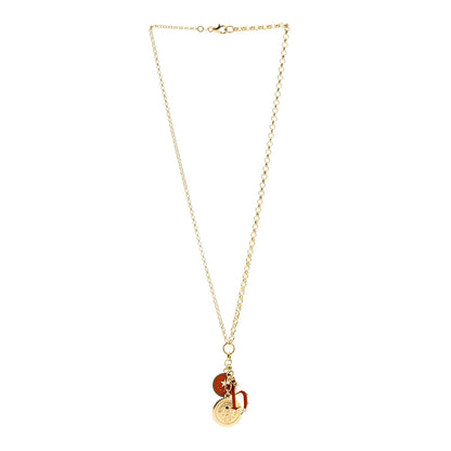 Foundrae 18K Yellow Gold Enamel Medium Strength Petite Champlevé Star Medallion Initial Mixed Belcher Extension Chain Necklace 3 of 5