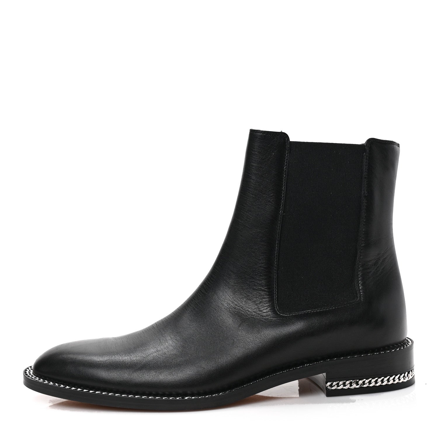 Givenchy Calfskin Chain Boots 40 Black 1 of 6