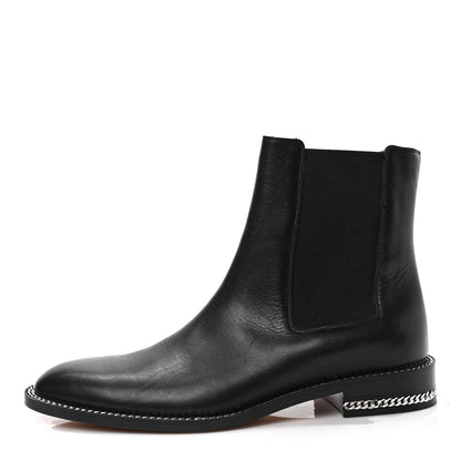 Givenchy Calfskin Chain Boots 40 Black 1 of 6