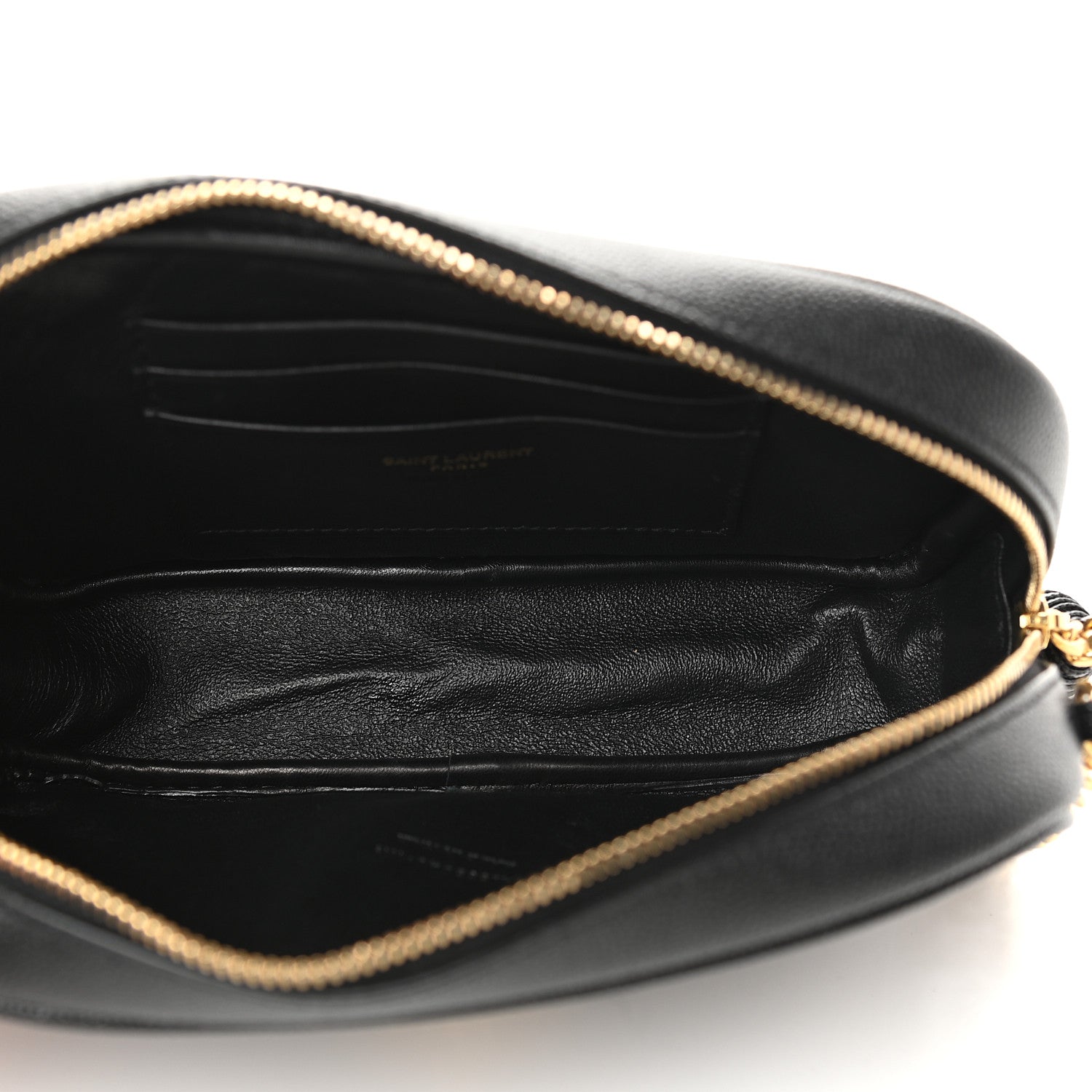Saint Laurent Grain De Poudre Matelasse Monogram Mini Lou Camera Bag Black 5 of 9