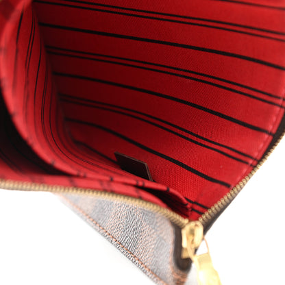 Louis Vuitton Damier Ebene Neverfull MM GM Pochette 6 of 10