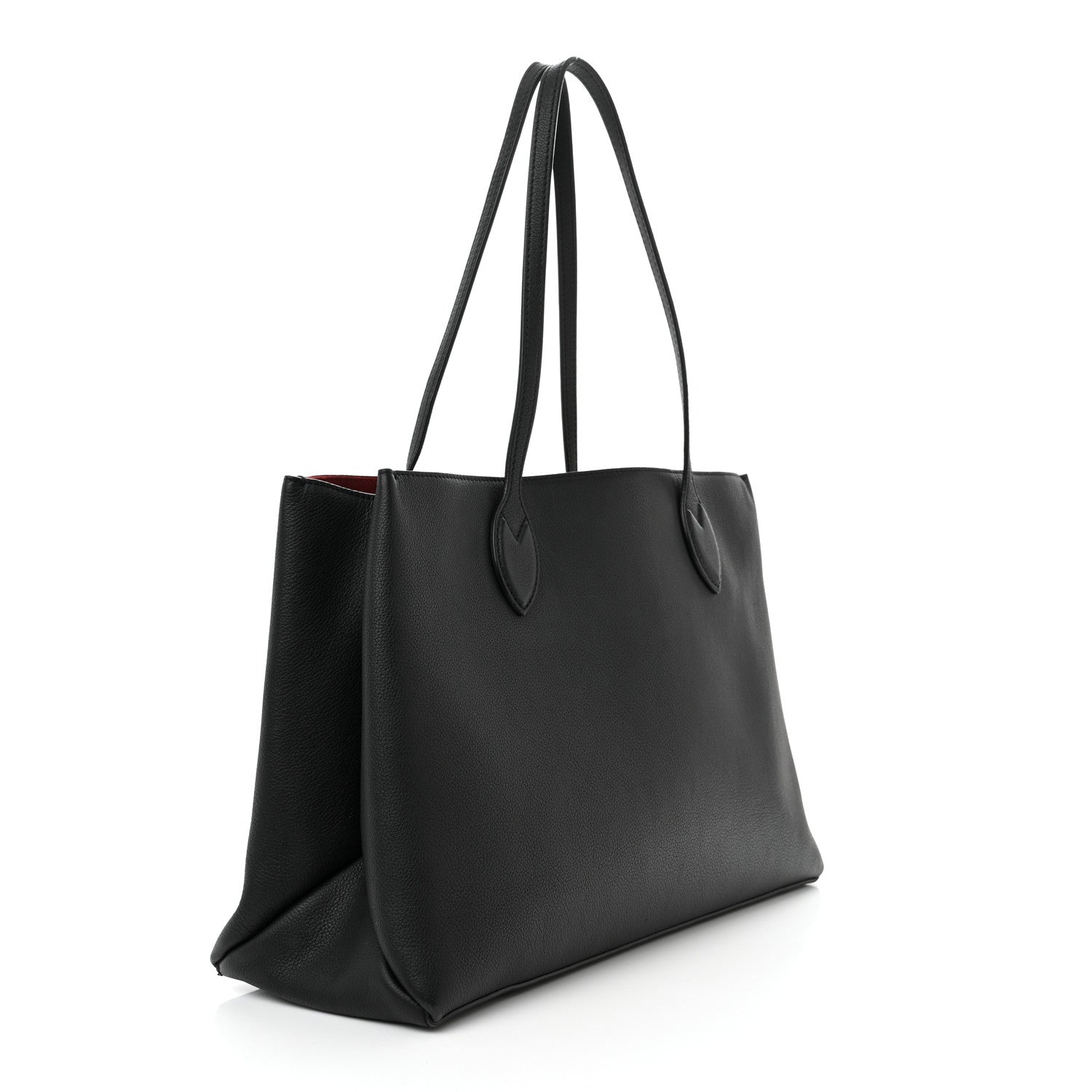 Louis Vuitton Grained Calfskin Lockme Shopper Black 2 of 11
