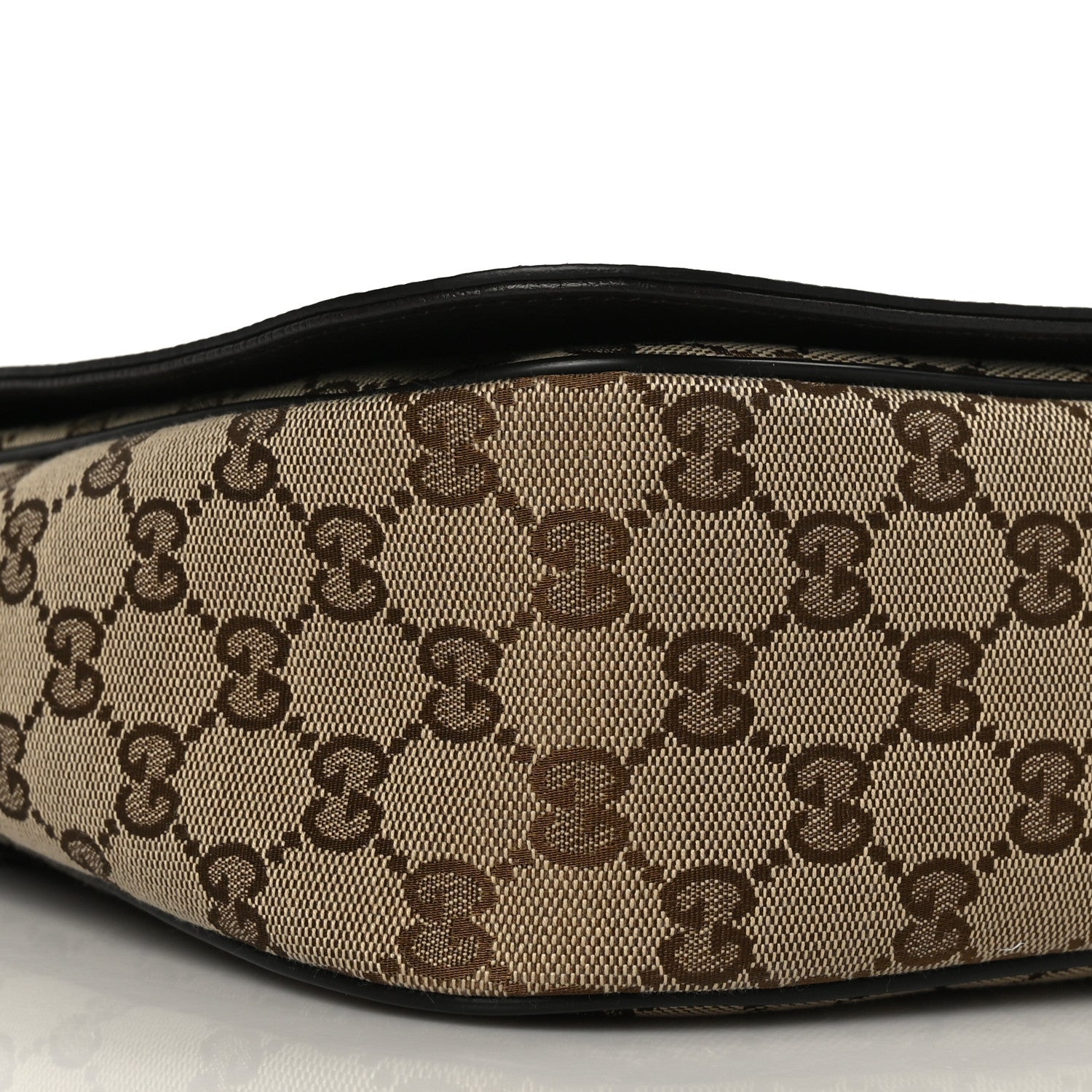 Gucci Monogram Flap Messenger Bag Beige Dark Brown 8 of 9