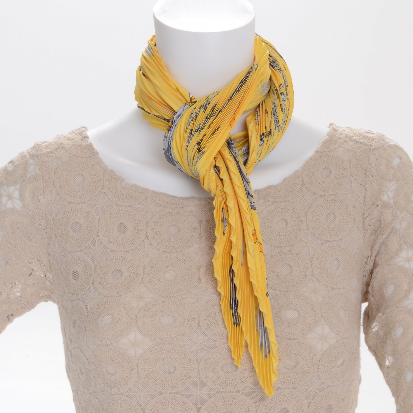Silk Plisse Keys Les Cles Yellow 90