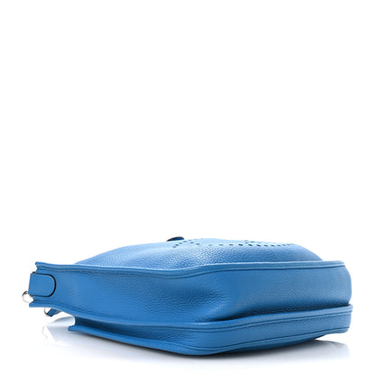 Hermes Taurillon Clemence EVELYNE III PM Bleu Zanzibar 4 of 10