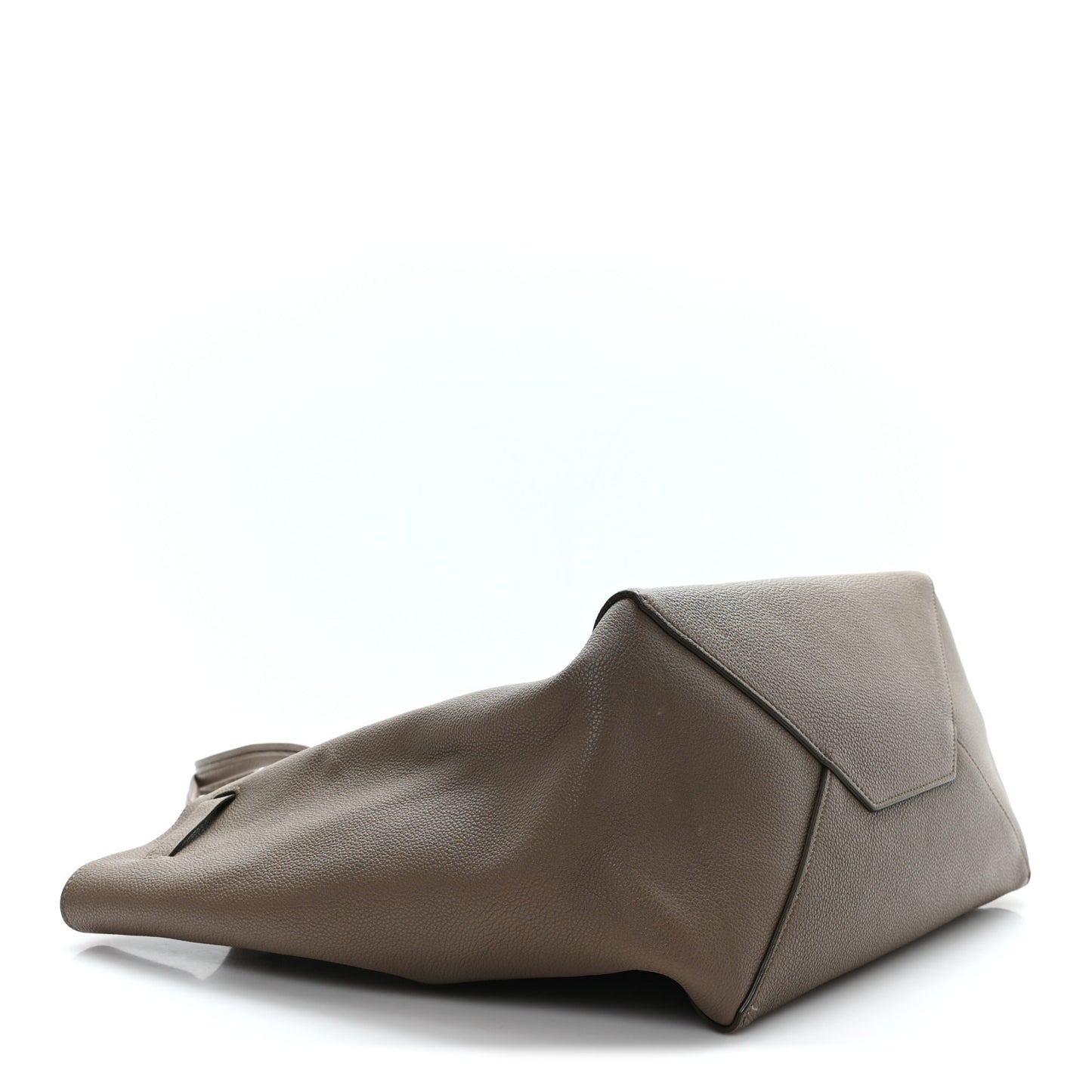 Soft Grained Calfskin Small Belt Cabas Phantom Taupe