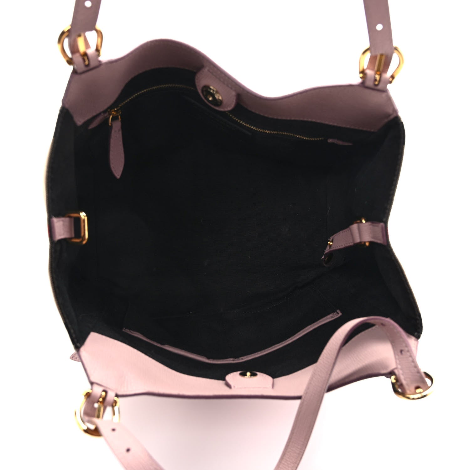 Burberry Grainy Calfskin House Check Small Canterbury Tote Pale Orchid 5 of 12