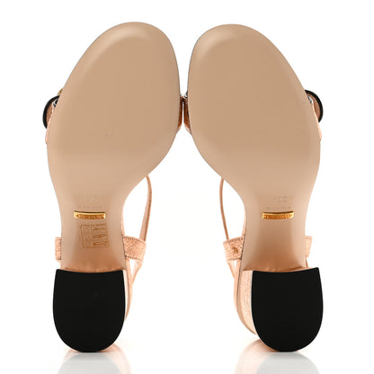 Gucci Galassia GG Marmont Ankle Wrap 75mm Sandals 36.5 Salmone 5 of 8