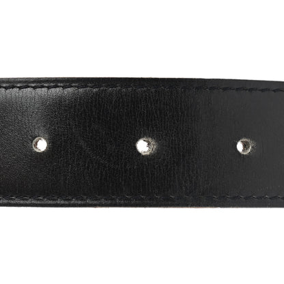 Hermes Box Chamonix 32mm H Belt 75 Black Gold 4 of 9