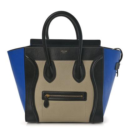 Celine Elephant Calfskin Mini Tri-Color Luggage Beige 1 of 14