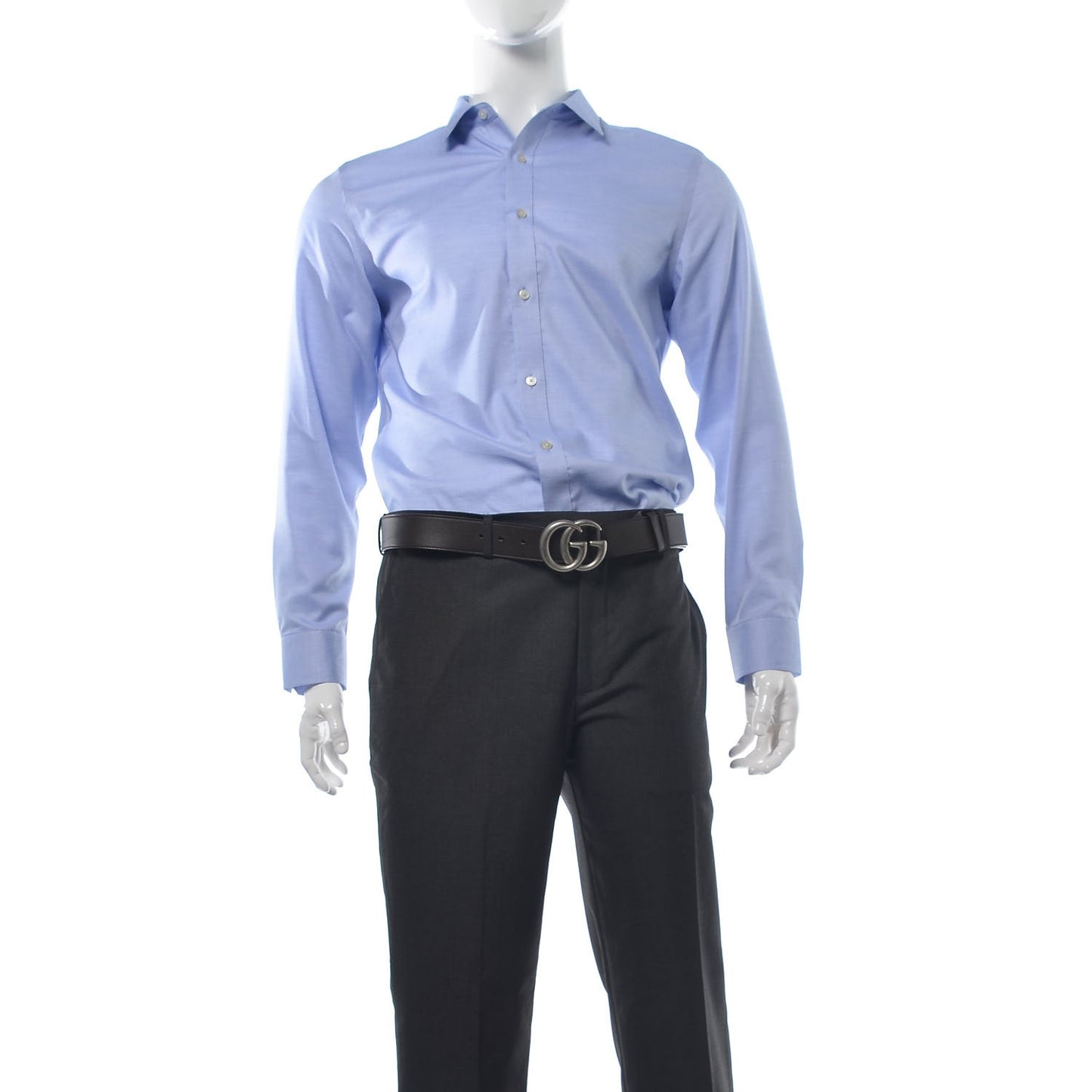 Moon Calfskin Nickel Double G 40mm Belt 115 46 Dark Cocoa