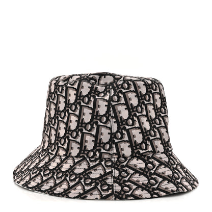 Christian Dior Oblique Plaid Reversible Teddy-D Brim Bucket Hat Black White 7 of 13