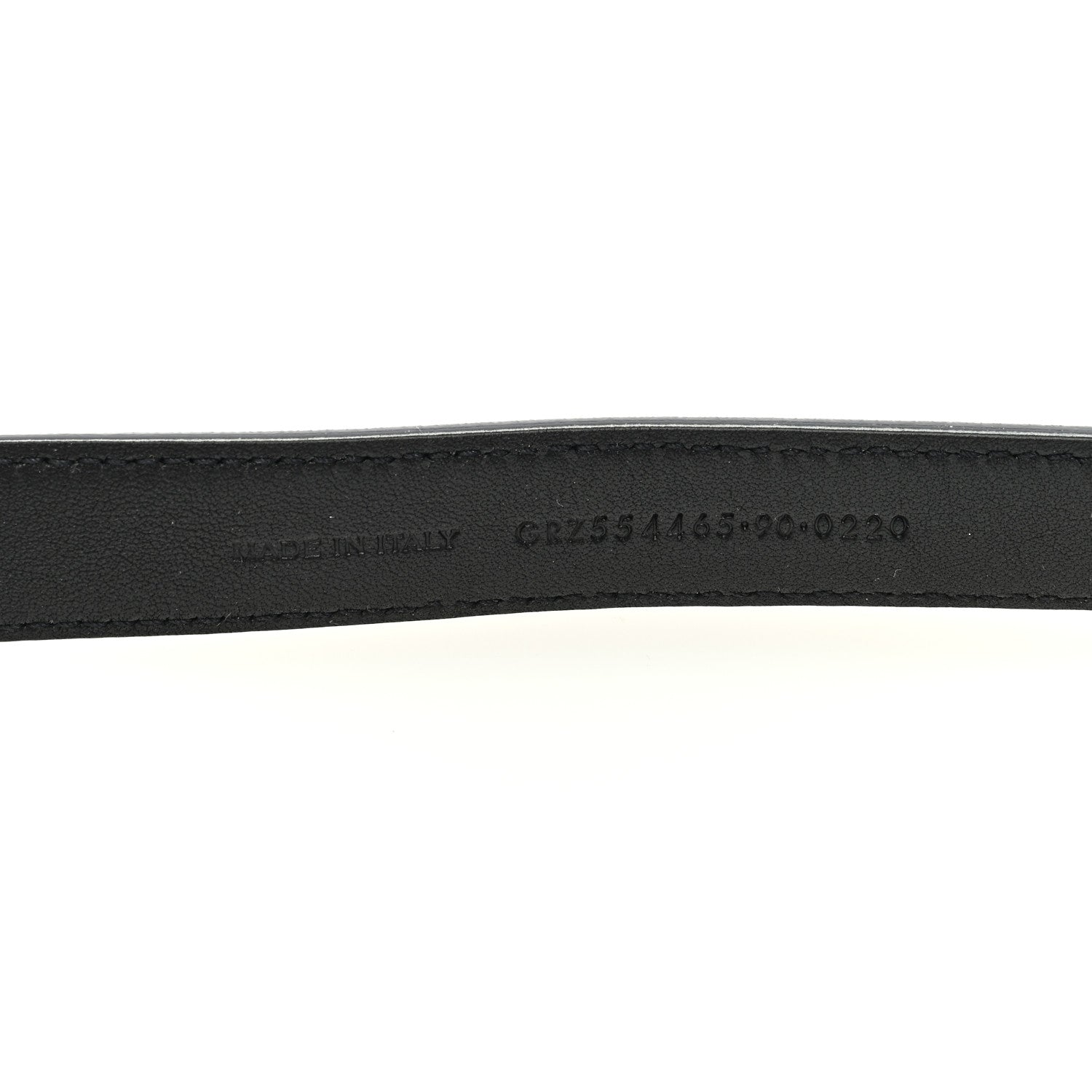Saint Laurent Smooth Calfskin Monogram Square Buckle Belt 90 36 Black 3 of 4