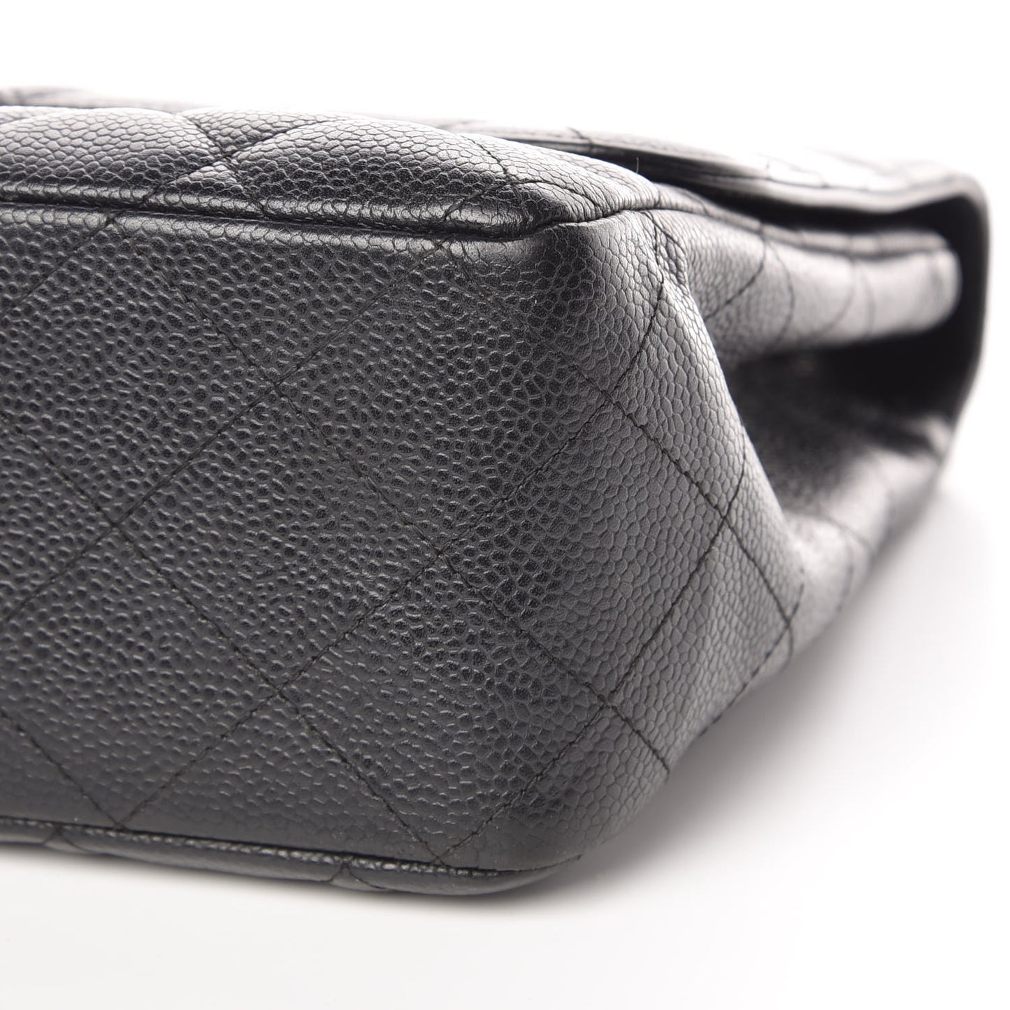 Caviar Quilted Jumbo Single Flap Black