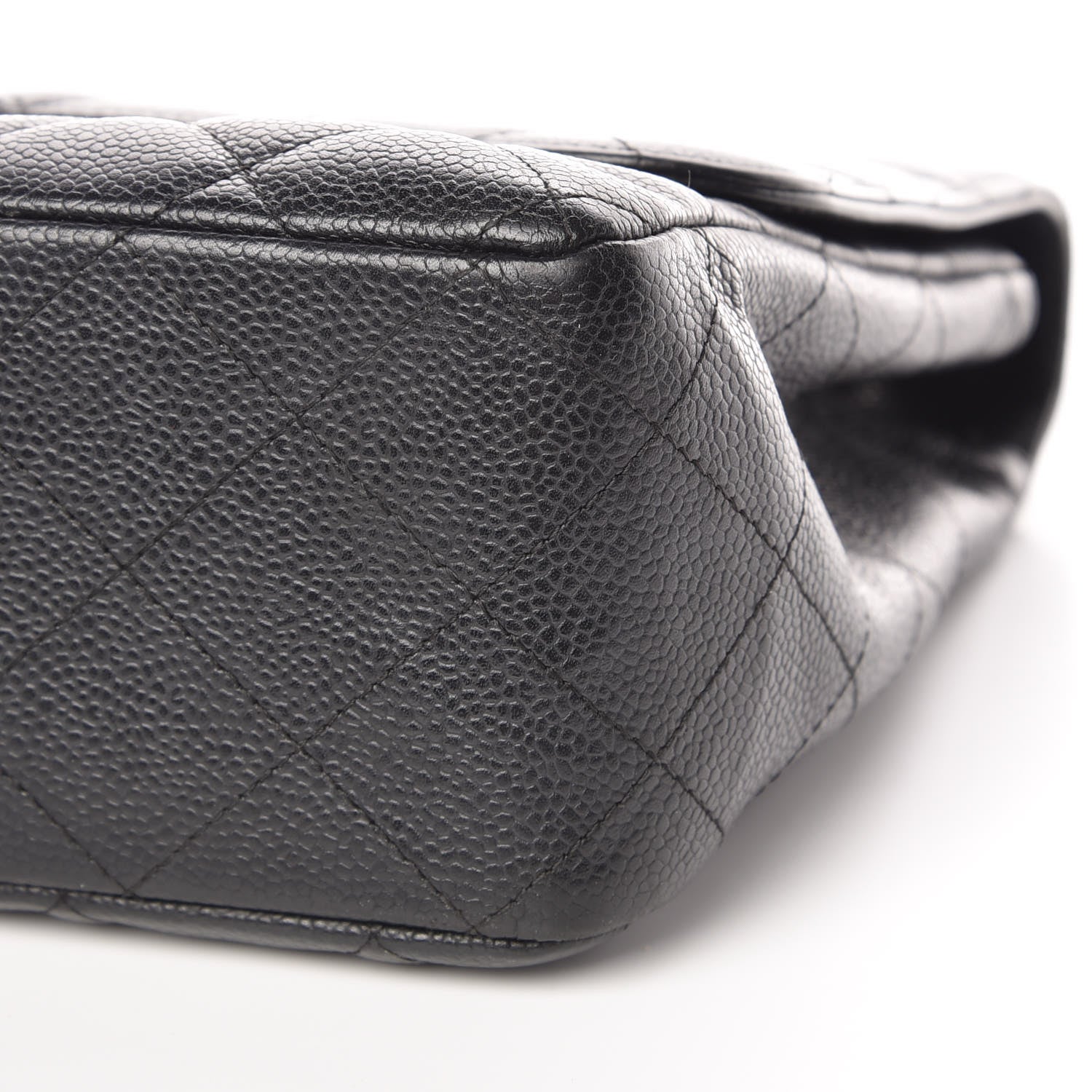 Chanel Caviar Quilted Jumbo Single Flap Black 9 of 9