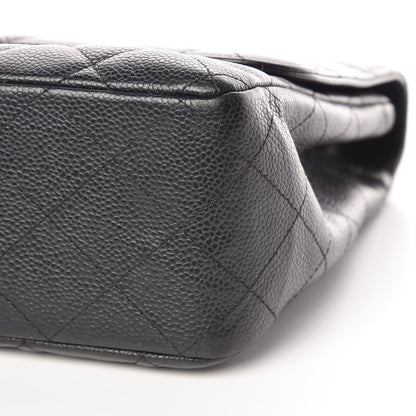 Chanel Caviar Quilted Jumbo Single Flap Black 9 of 9