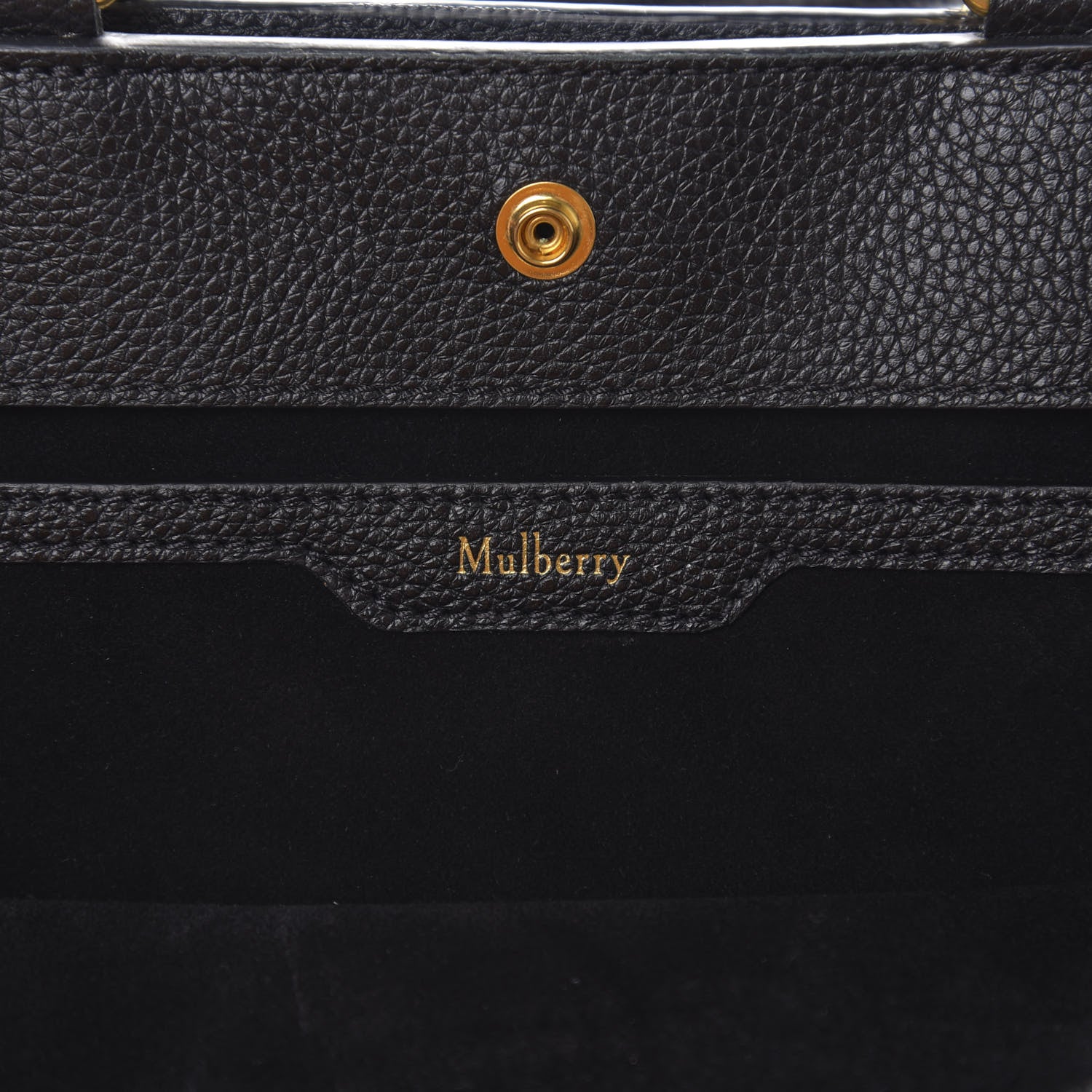 Mulberry Small Classic Grain Stud Tote Black 7 of 8