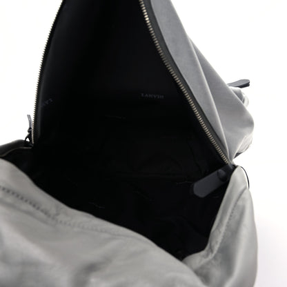 Lanvin Technical Canvas Nappa Nylon Backpack Grey Black 5 of 8