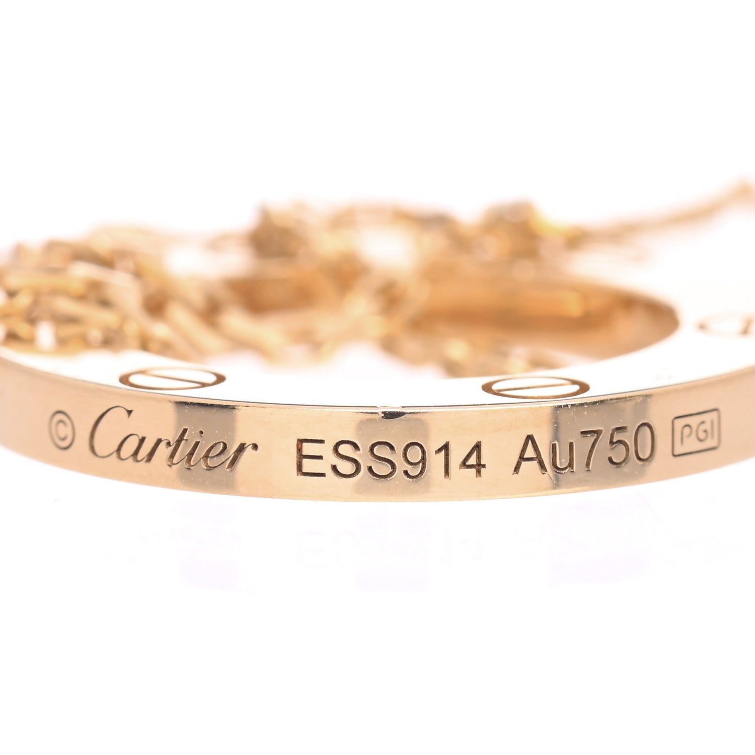 Cartier 18K Yellow Gold LOVE Pendant Necklace 5 of 5
