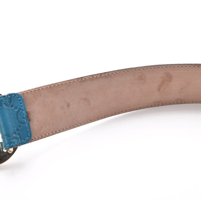 Gucci Guccissima Signature Interlocking G 40mm Belt 100 40 Deep Cobalt 6 of 10