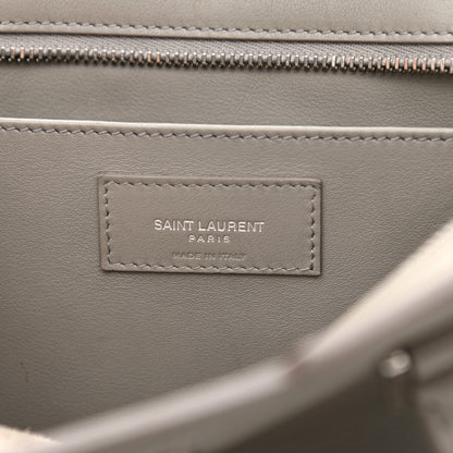 Saint Laurent Calfskin Monogram Baby Cabas Fog 6 of 10