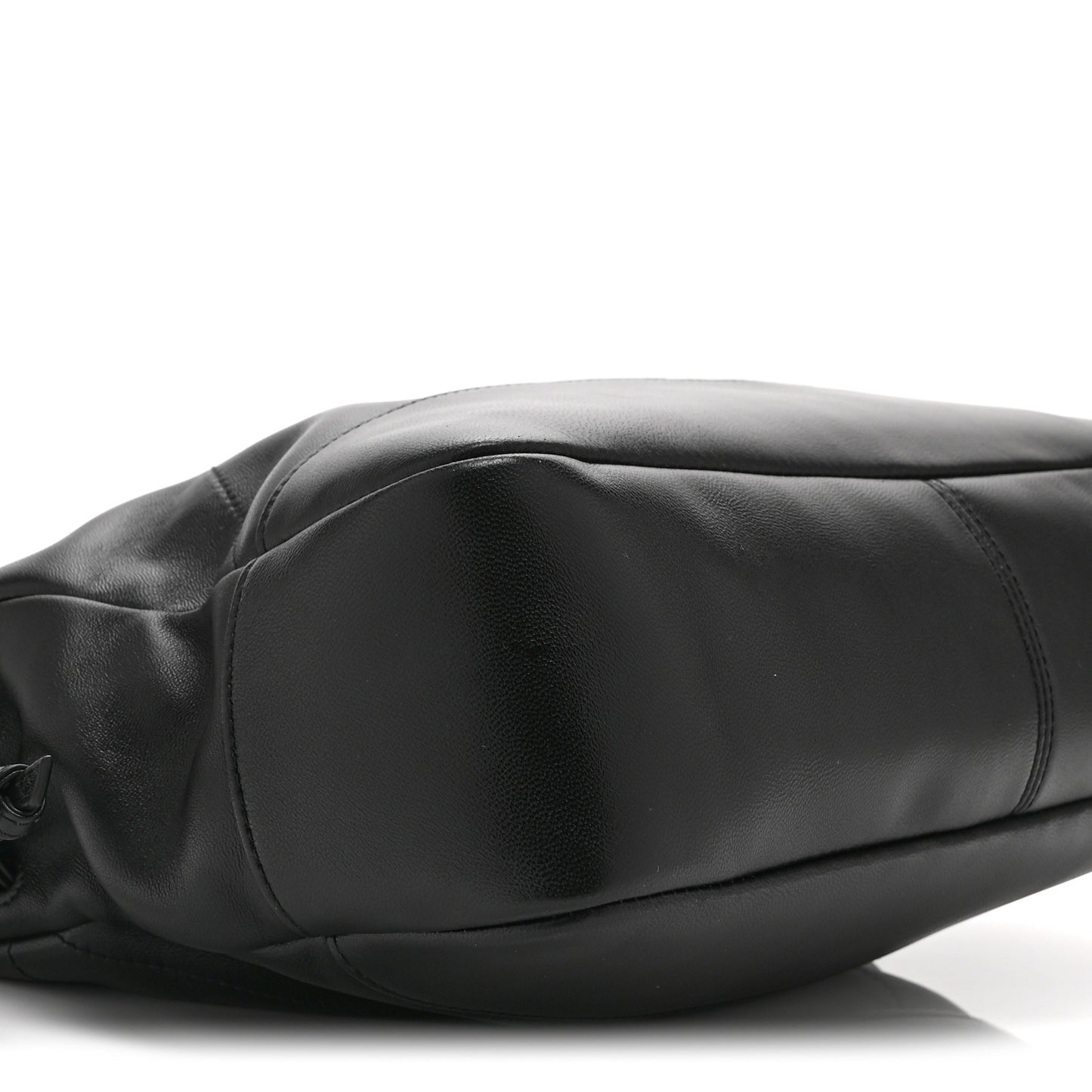 Lambskin Medium Jamie Shopping Tote Black