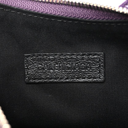 Balenciaga Metallic Agneau Arena Le Cagole Shoulder Bag XS Met Mauve 6 of 10