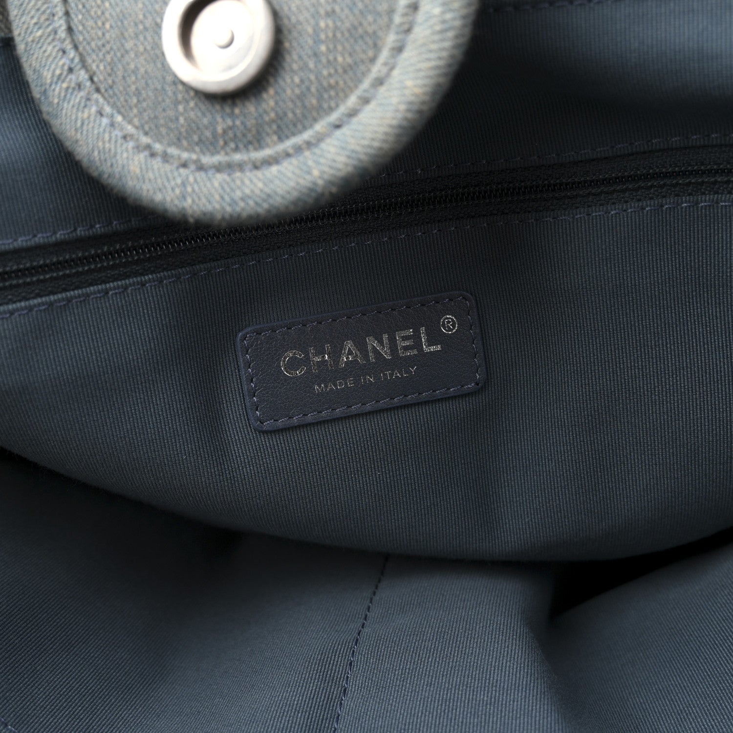 Chanel Denim Medium Deauville Tote Light Blue 7 of 12