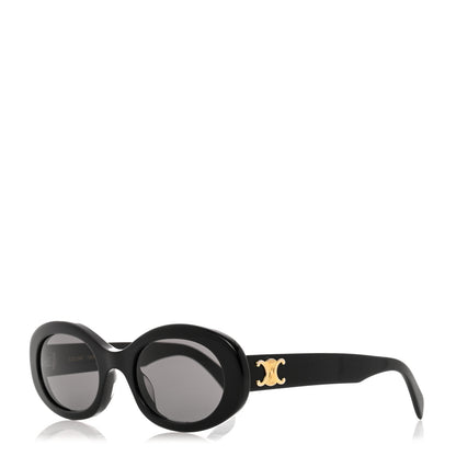 Celine Acetate Triomphe 01 Sunglasses CL 40194U Black 1 of 7