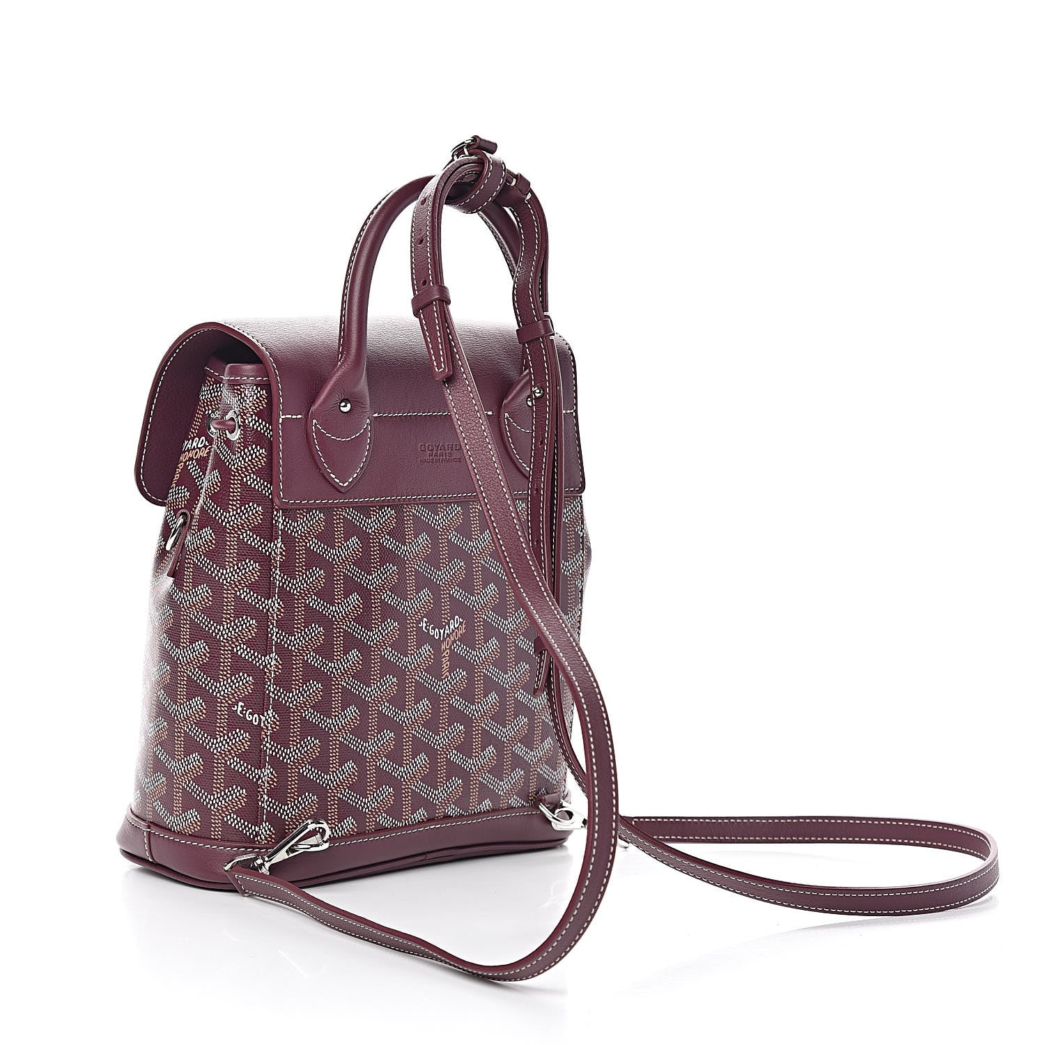 Goyard Goyardine Calfskin Mini Alpin Backpack Bordeaux 3 of 9